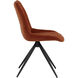 Freya Danny Rust Swivel Dining Chair, Swivel